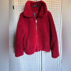 BDG Red Teddy Jacket